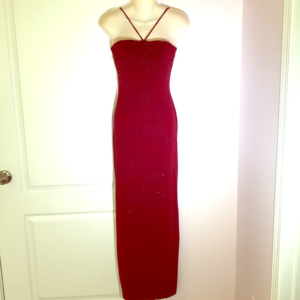 Long dress- wine color